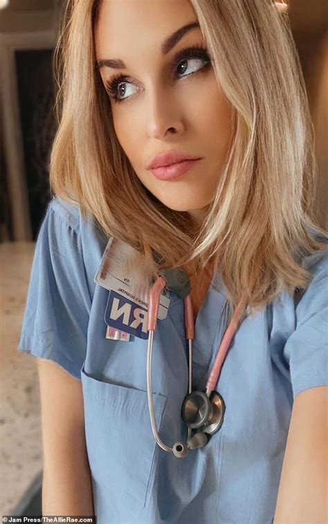 allie rae leak|Nurse forced to quit work over her OnlyFans account now